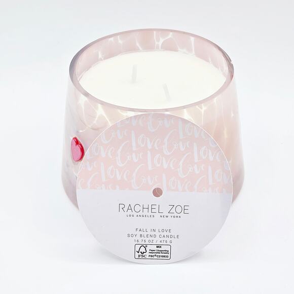 Rachel Zoe Fall in Love Soy Blend Candle – 16.75 oz Rare Valentine’s Edition - Picture 4 of 7